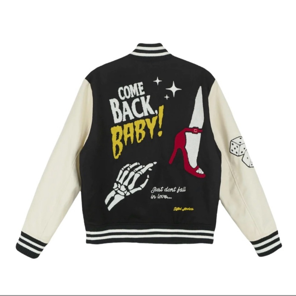 Lifted Anchors Chenille Patch Varsity Jacket - image 2